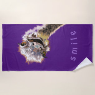 Serviette De Plage Joyeux Ostrich
