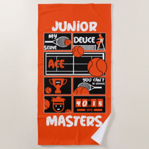 Serviette De Plage Junior Boys Tennis Player
