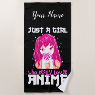 Serviette De Plage Juste Une Fille Qui Aime Vraiment Anime