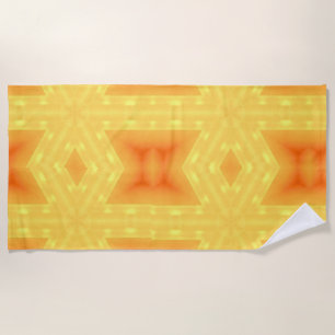 Serviette De Plage Kaleidoscope d'un lever de soleil lumineux et de l