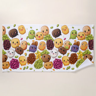 Serviette de plage Kawaii Fruit Splash