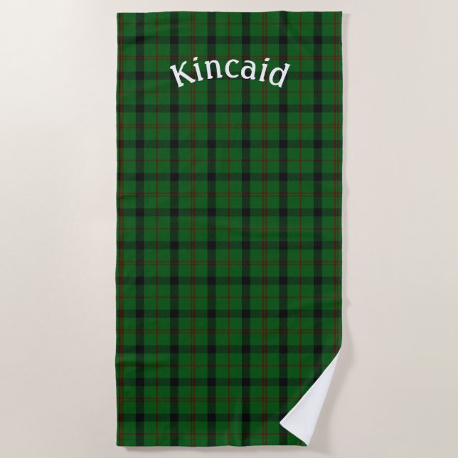 Serviette De Plage Kincaid Tartan Plaid Beach Towne (Devant)