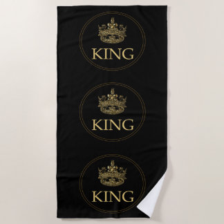 Serviette De Plage King and Crown Royal Emblem