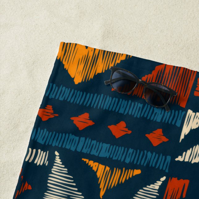 Serviette De Plage Kitenge chitenge Pattern Africa towel (En situation)