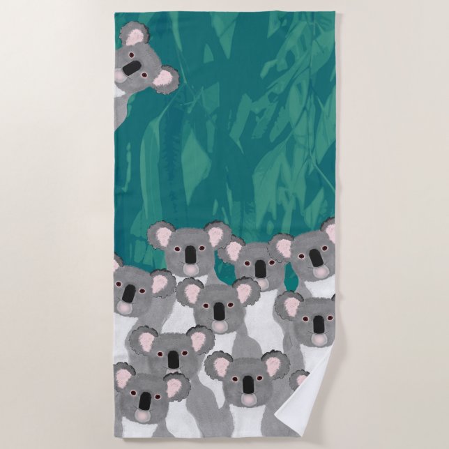 Serviette de plage Koalas (Devant)