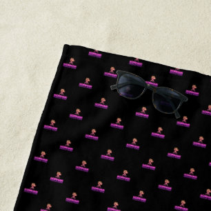 Serviette De Plage Korman Productions YouTube Channel Pink Logo Carre