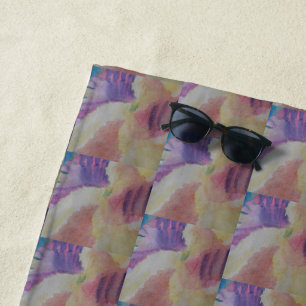 Serviette De Plage La barrière de corail Abstraite