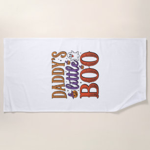 Serviette De Plage La petite Boo vintage Halloween de papa