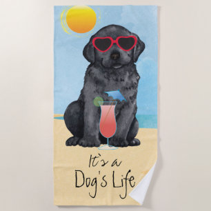 Serviette De Plage Laboratoire noir d'été