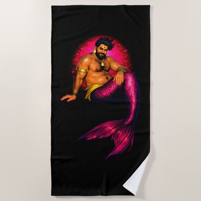 Serviette De Plage Lagune Merbear - Arjun Samudra (Devant)
