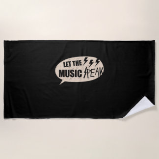 Serviette De Plage Laissez La Musique Atteindre Le Sommet