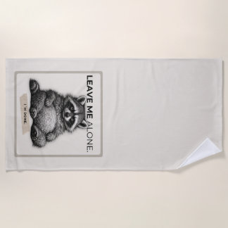 Serviette De Plage Laissez-moi tranquille Paillasson Raton Laveur | D