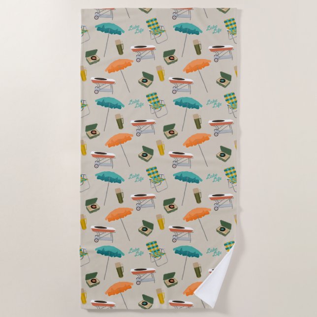 Serviette De Plage Lake Life Beach Towel (Devant)