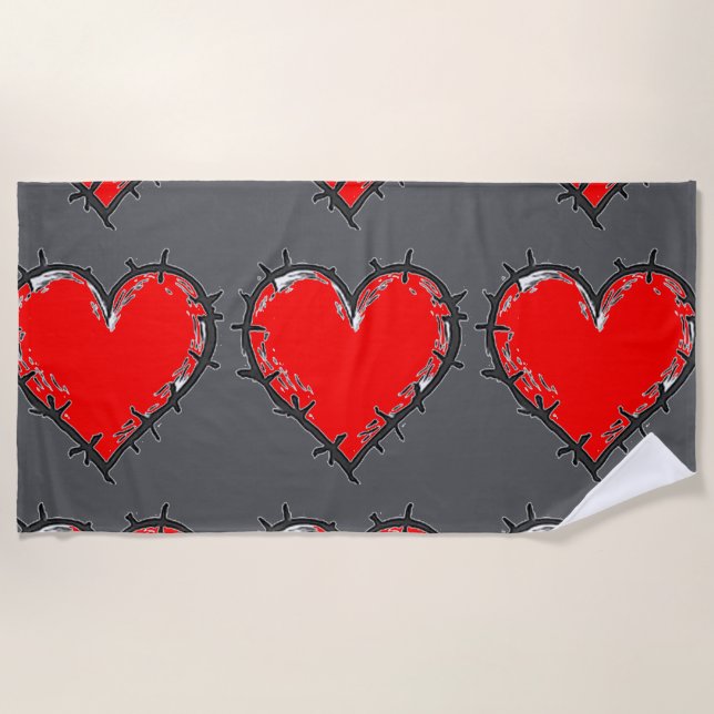 Serviette De Plage L'amour est (Devant)