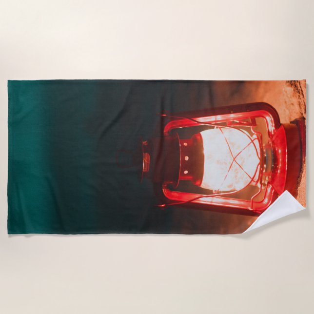 Serviette De Plage Lampe à huile (Devant)