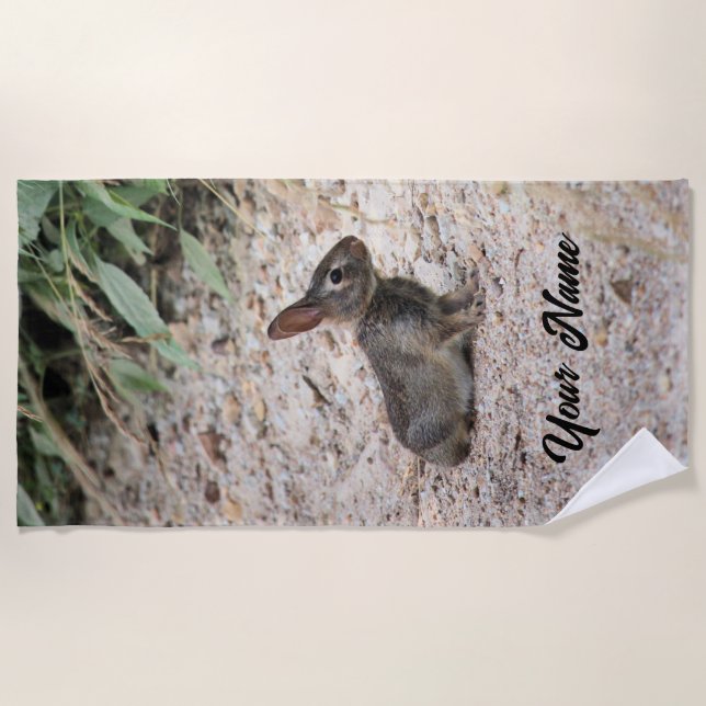 Serviette De Plage Lapin (Devant)