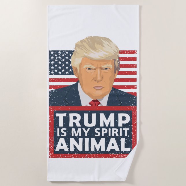 Serviette De Plage L'atout est mon animal d'esprit drôle (Devant)
