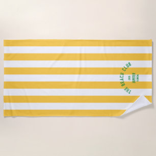 Serviette De Plage Le Beach Club -Jupiter Floride - Conception person