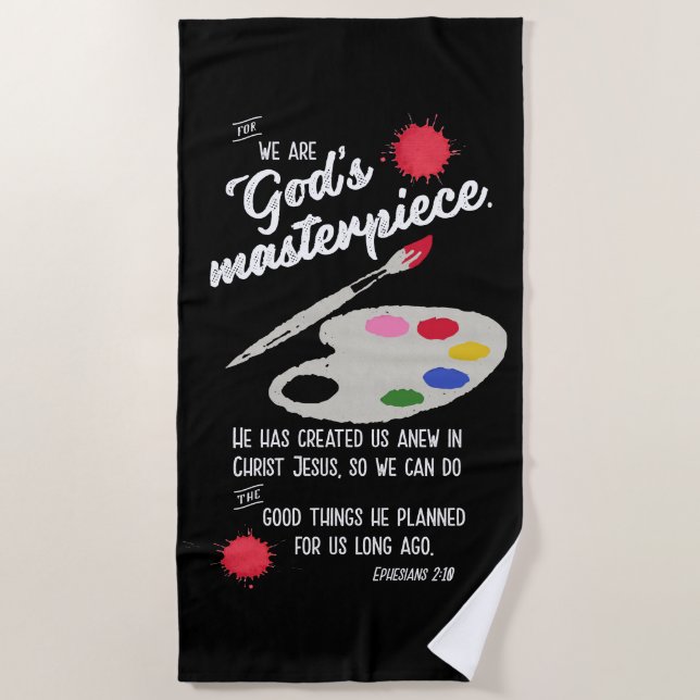 Serviette De Plage Le chef d'oeuvre de Dieu (Devant)