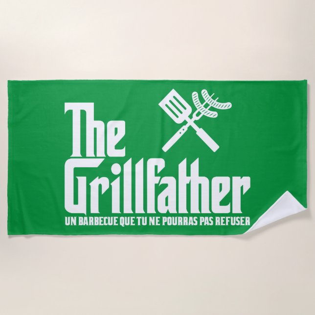 Serviette De Plage Le Grillfather (Devant)