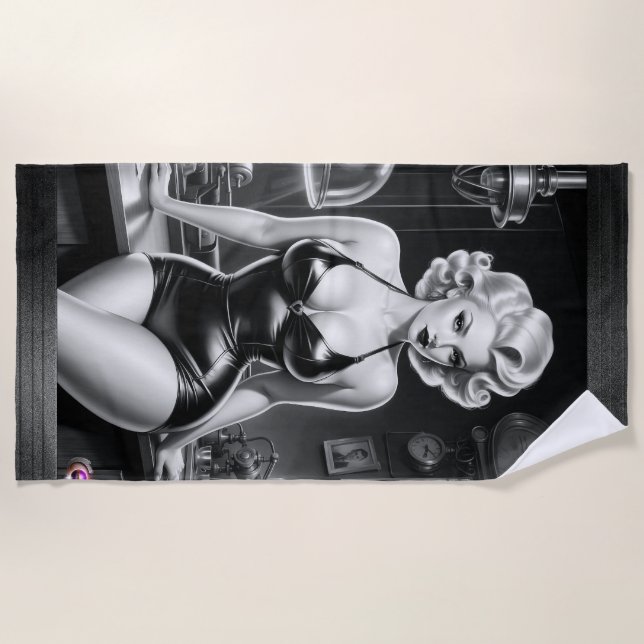 Serviette De Plage Le magnifique look de la science par Xzendor7 (Devant)