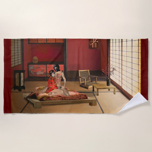 Serviette De Plage Le Ninja (Devant)