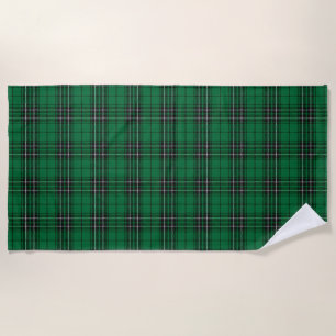 Serviette De Plage L'écossais accentue le tartan de chasse de MacLean