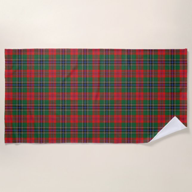 Serviette De Plage L'écossais accentue le tartan de MacLean de clan (Devant)