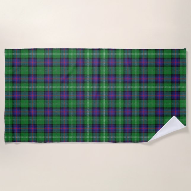 Serviette De Plage L'écossais accentue le tartan de Sutherland de (Devant)