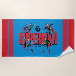 Serviette De Plage Légendes de Superman pour toujours Graphique