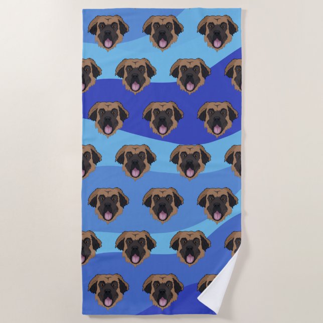 Serviette De Plage Leonberger (Devant)