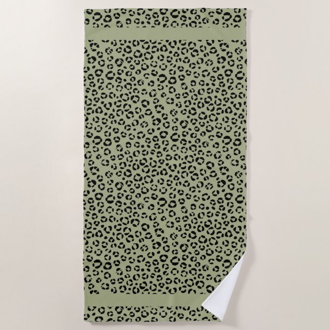 Serviette De Plage Léopard âgé (Devant)