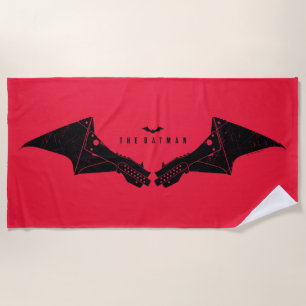 Serviette De Plage Les ailes de chaume mécanique Batman
