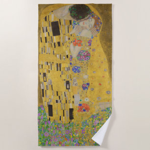 Serviette De Plage Les amoureux embrasser Embrace par Gustav Klimt