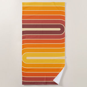 Serviette De Plage les années 70 style Vintage rétro