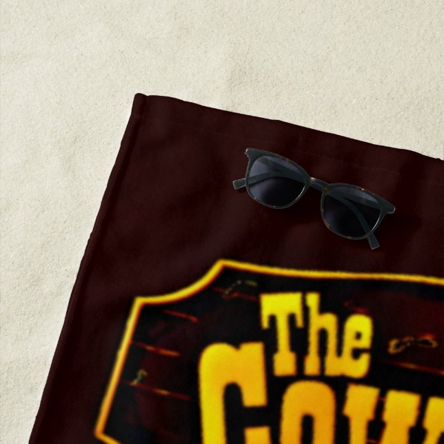 Serviette de plage "Les Cowboys"... (En situation)