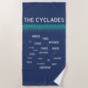 Serviette De Plage Les Cyclades, Grèce