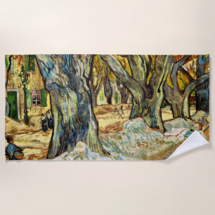 Serviette De Plage Les Grands Arbres À Avion De Vincent Van Gogh