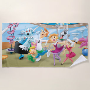 Serviette De Plage Les Jetsons   Family Dance Party