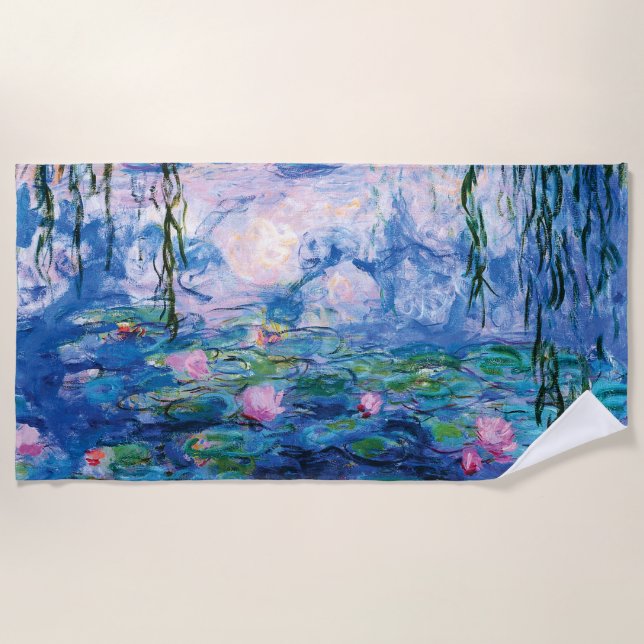 Serviette De Plage Les puits de Claude Monet (Devant)