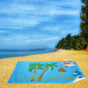 Serviette De Plage L'Ésumer Dans Les Tropiques