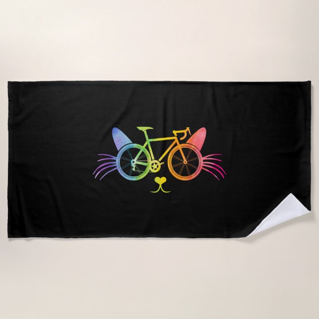 Serviette De Plage Lgbt pour vélos (Devant)