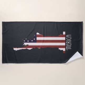 Serviette De Plage Liberté Américaine