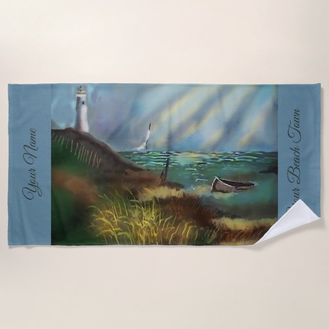 Serviette de plage Lighthouse (Devant)