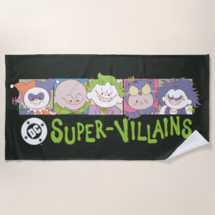Serviette De Plage Ligne de dessins animés de Super-Vilains DC