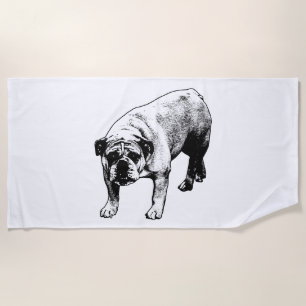Serviette De Plage Linework de Snowbird