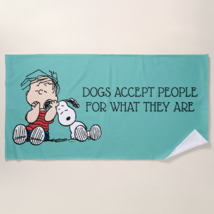 Serviette De Plage Linus consolé avec l'oreille de Snoopy
