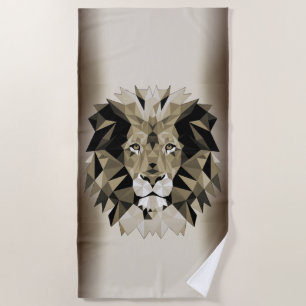 Serviette De Plage Lion sur la plage