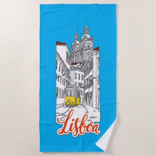 Serviette De Plage Lisboa