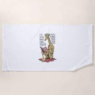 Serviette De Plage Livre amusant Giraffe Longue Forme Lire Contes lon